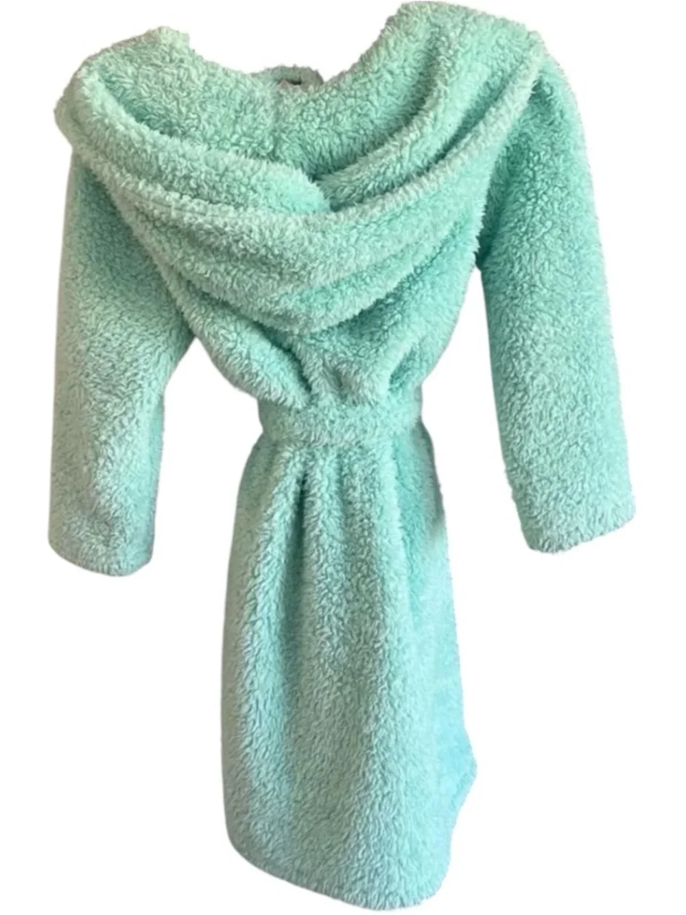 Pottery  Barn Teen Robe NWOT Hooded Bath Robe - Aqua size XS